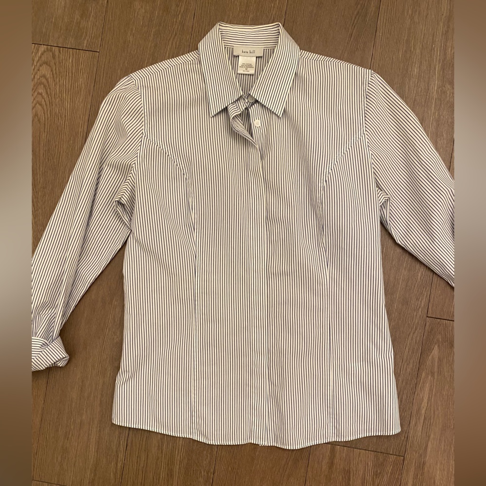 Kate Hill striped button down